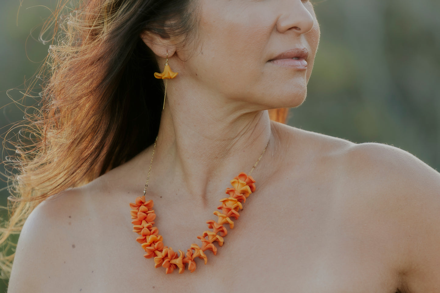 Puakenikeni Mini Lei Necklace