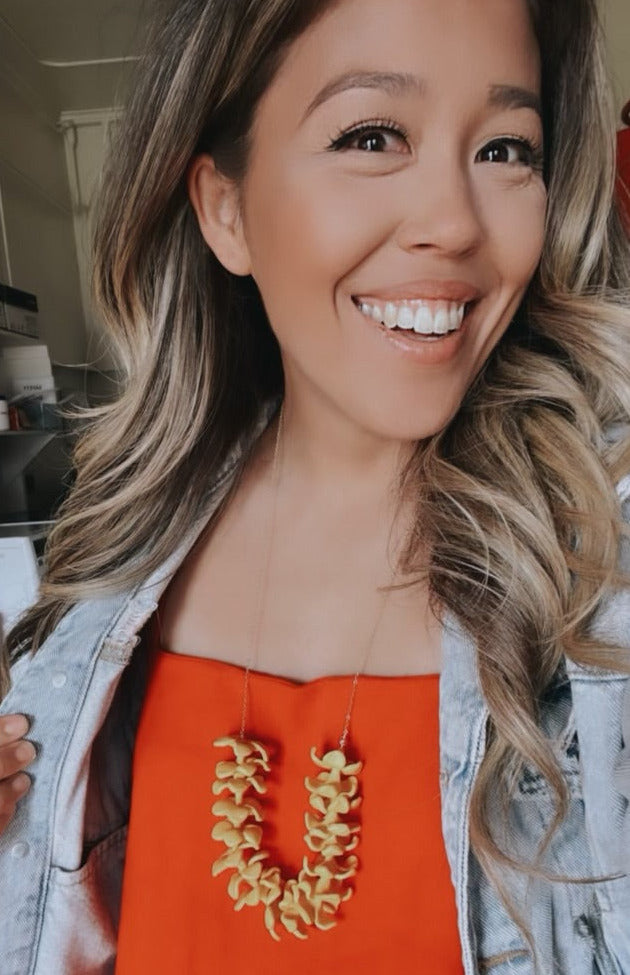 Large Puakenikeni Mini Lei Necklace