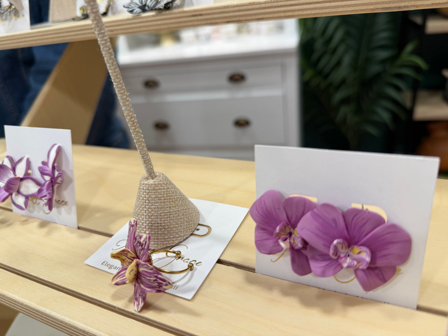 Orchid Studs