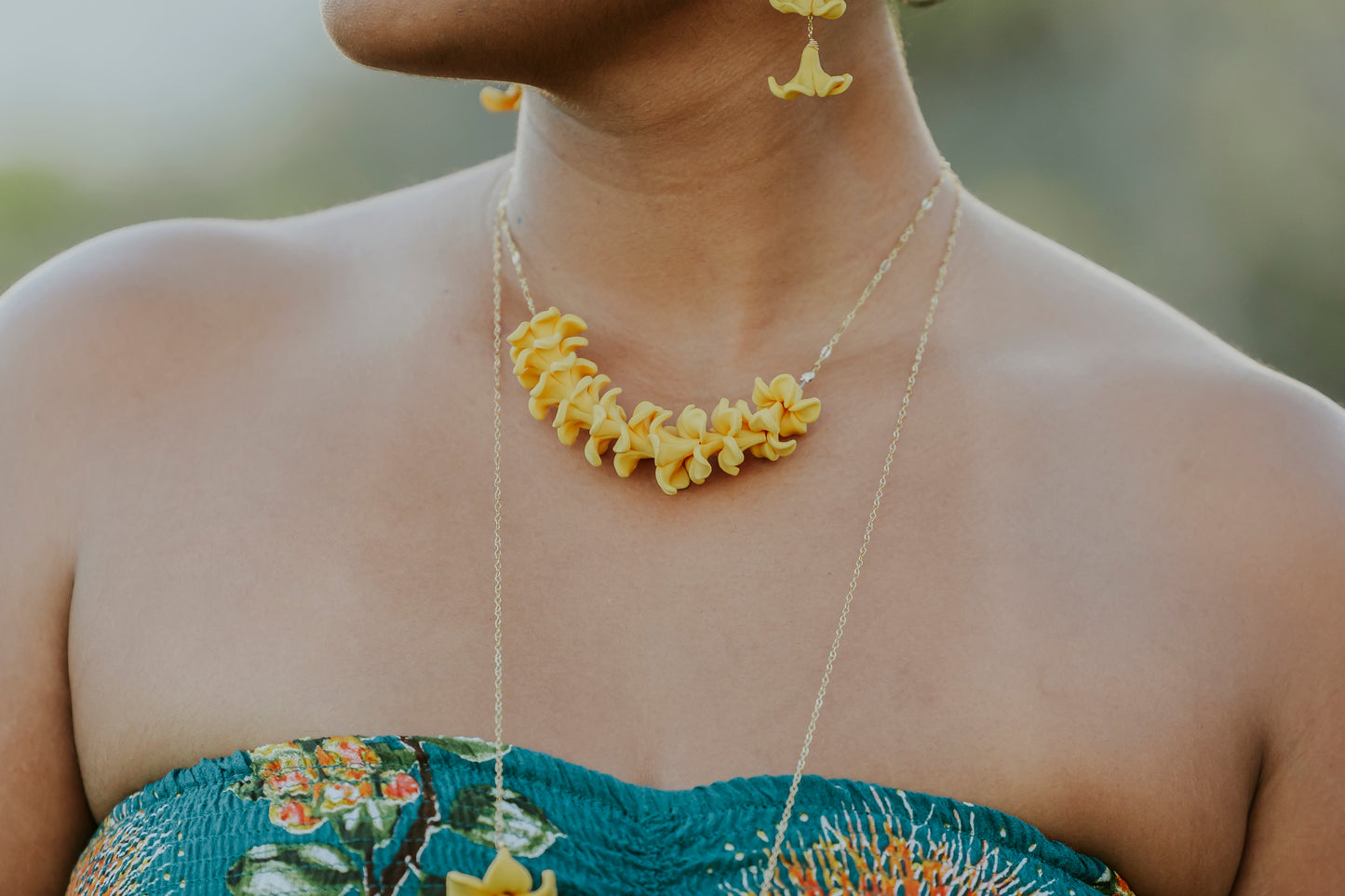 Puakenikeni Mini Lei Necklace