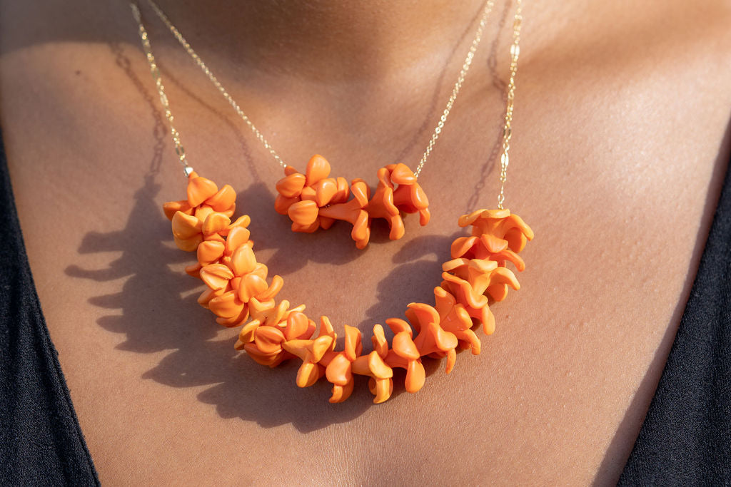 Puakenikeni Mini Lei Necklace