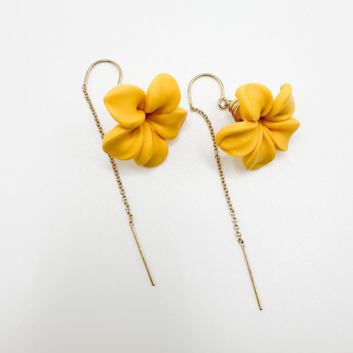 Flower Threader Earrings
