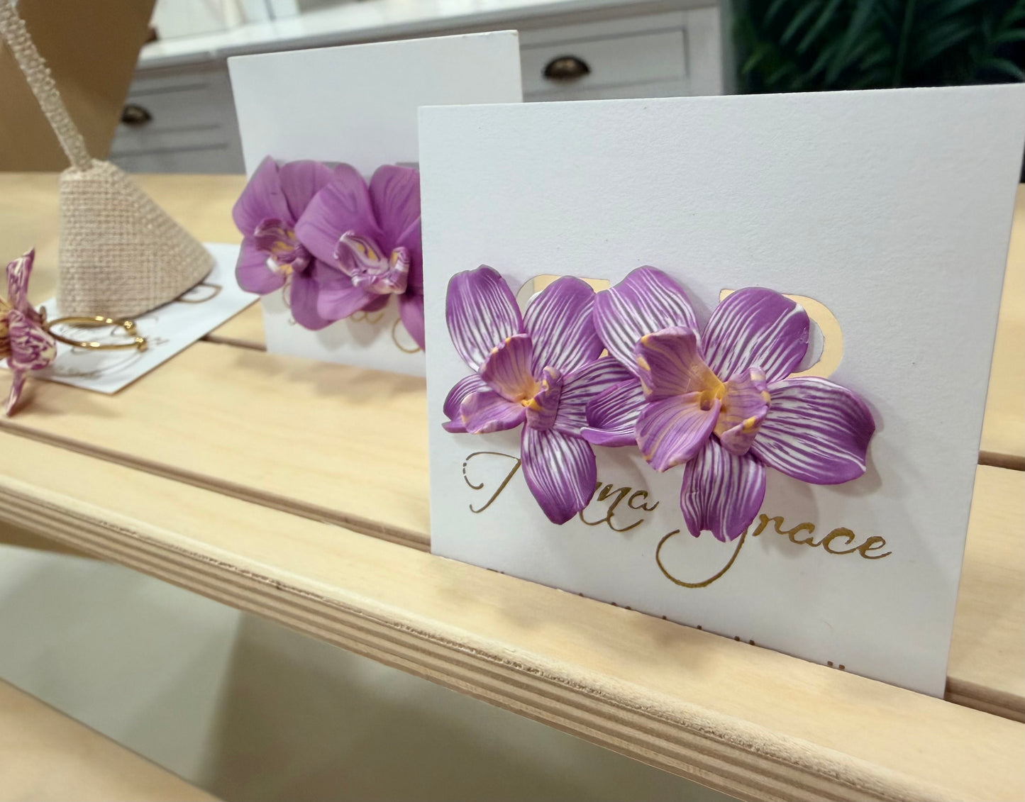 Orchid Studs