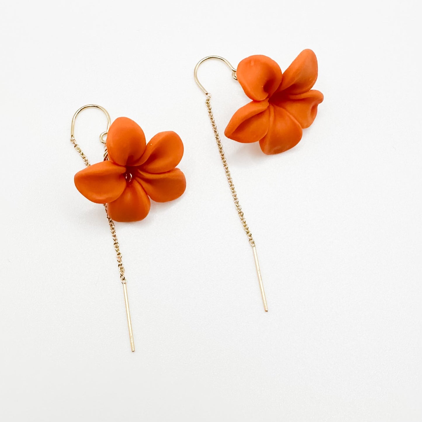 Flower Threader Earrings