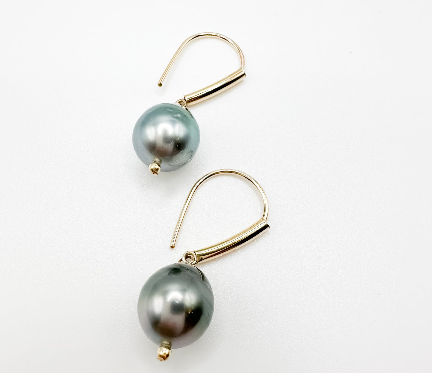 Single Pearl Drop Earrings