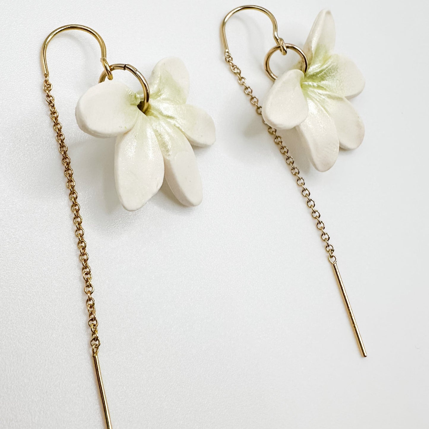 Flower Threader Earrings